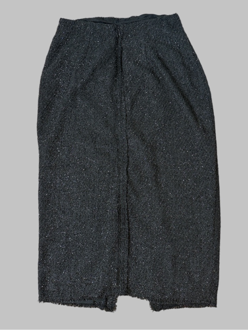 Tuckernuck Pomander Place Black Metallic Tweed Midi Skirt - Picture 5 of 9